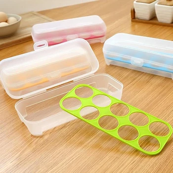 

Egg Container 10 cells Egg Portable Refrigerator Fresh Box Storage Container Case Wild Storage Box Eggs Crisper Kitchen