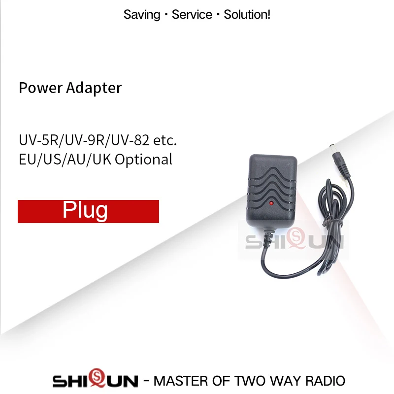 Eu/us/au/uk-power-adapter Charger UV-5RE UV-6R UV-82 BF-F8HP Uv-9r-Plus Baofeng for Original