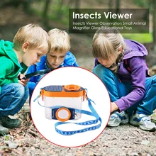 Owady małe zwierzę lupa dzieci edukacyjne zabawki lupa pająk dziecko nauczanie edukacyjne zabawki edukacyjne prezenty tanie tanio 25-36m 4-6y 7-12y 12 + y CN (pochodzenie) Certyfikat europejski (CE) Insects Viewer