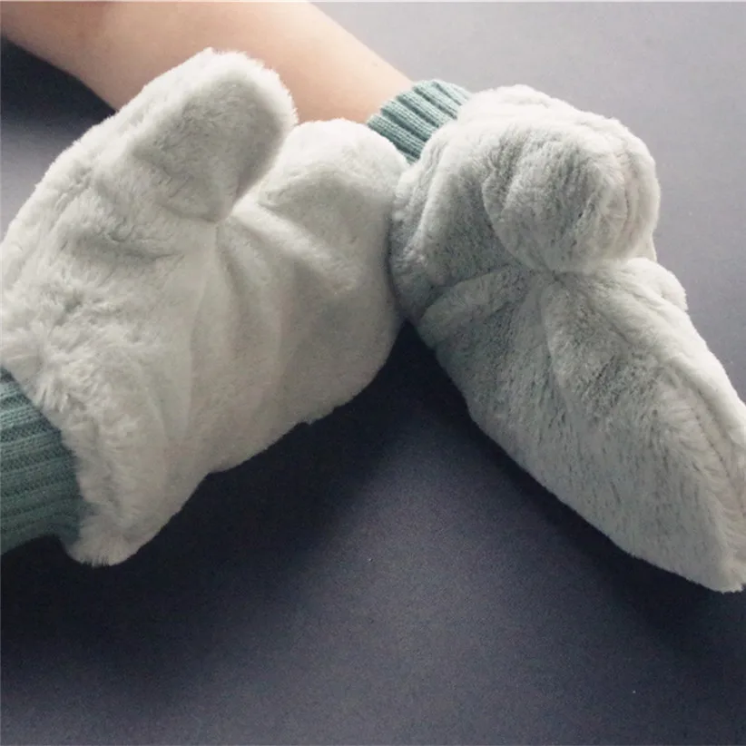 1 пара новых женских теплых мягких плюшевых перчаток унисекс для холодной зимы, однотонные пушистые перчатки бежевого, зеленого, серого, розового цвета, Прямая поставка 910
