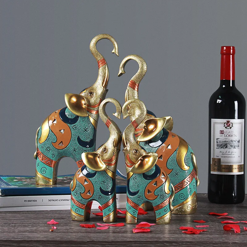 

Украшение в виде слона zq в европейском стиле, мебель для гостиной, шкафчик для телевизора, винный шкаф, украшение для прихожей, креативный свадебный подарок