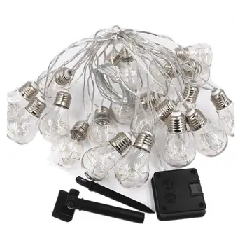 

Waterproof Solar String Light Durable Light String with 8 Modes Intelligent Light Control Halloween Christmas Decoration Lamp