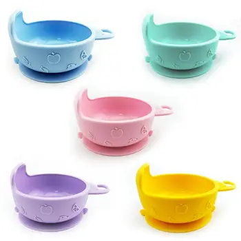 

Baby Elephant Silicone Suction Cup Base Bowl Slip Resistant Feeding Tableware F3ME