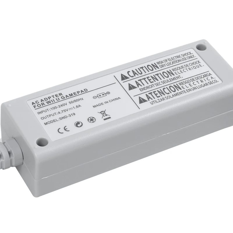 ABKT-100-240V адаптер переменного тока блок питания для консоль Nintendo Wii и геймпад серый