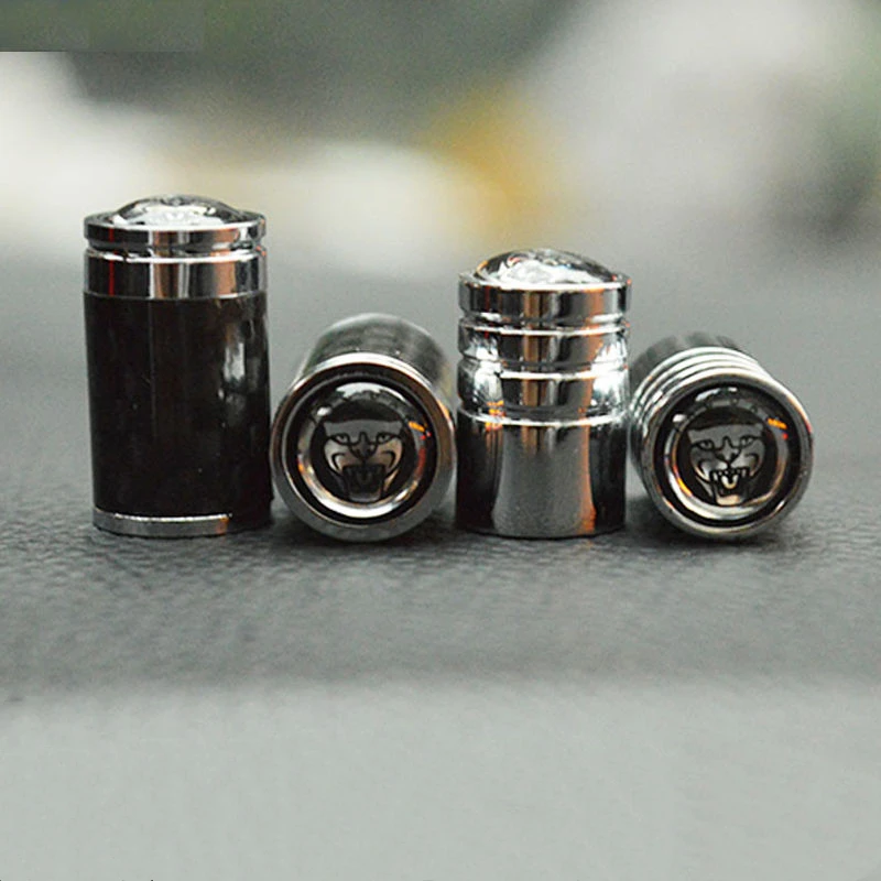 Car Valve Cock Protection Cover Wheel Exterior Decoration 3D Metal For Jaguar F-PACE XE XF XJ F-TYP