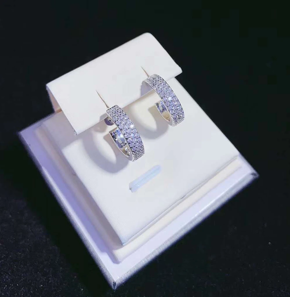 5 pares nova chegada moda micro pave