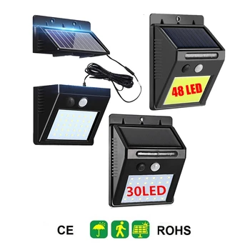 

48/30 LEDs Solar Light PIR Motion Sensor Solar Garden Light Waterproof Outdoor Energy Saving Street Yard Path Home Lamp integrat