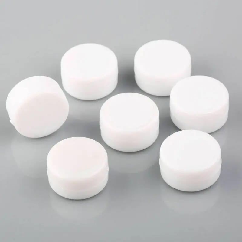 Plastic Rattle Box 50/100 pcs/pack 1 pack White flat built-in plastic rattle box, 22mm ball jingle bell squeeze sound wave device