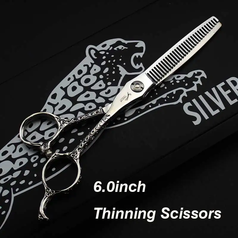 Thinning Scissors 6,0 дюймов poem Kerry "профессиональный комплект для ухода за шерстью домашних животных, прямые ножницы и изогнутые детали - Цвет: Thinning Scissors