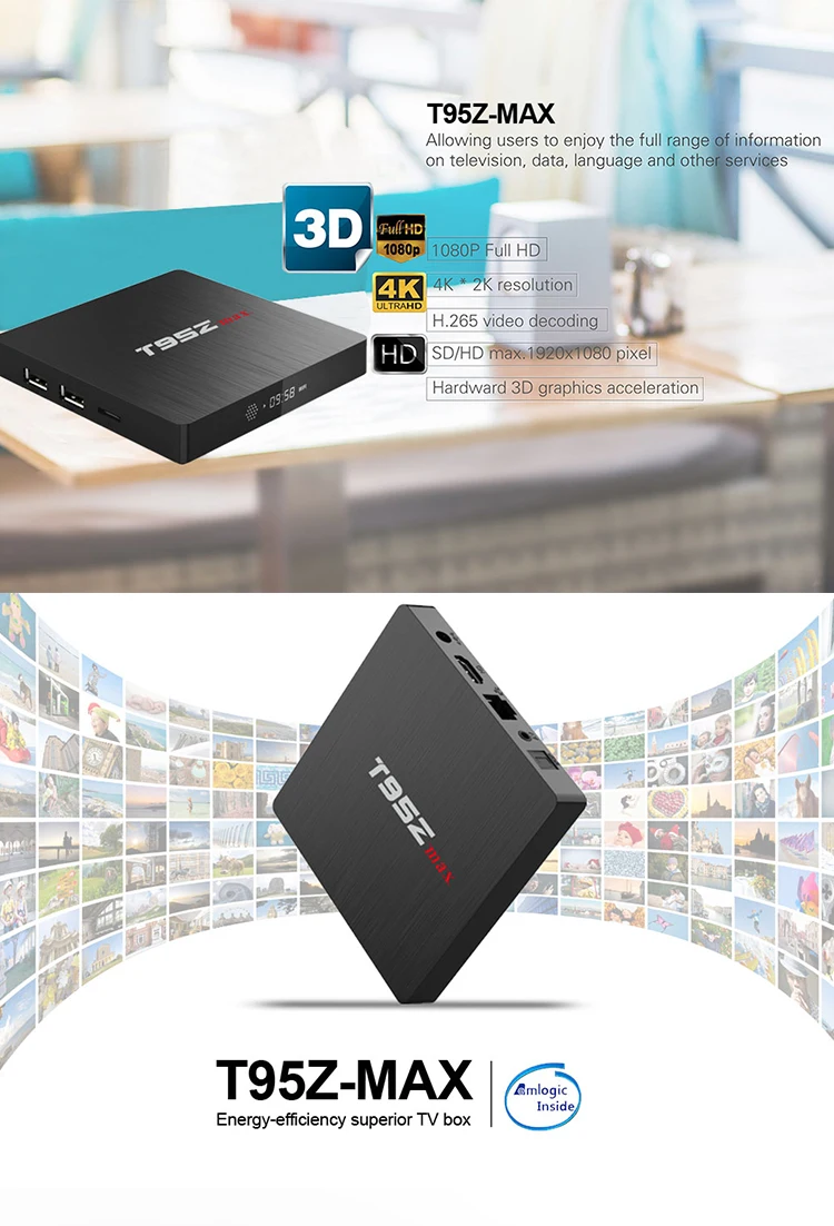ILEPO T95Z MAX Android 7,1 Smart tv Box Amlogic S912 2G/16G 3g/32G Поддержка 2,4/5 GHz двухдиапазонный WiFi 1000M LAN Bluetooth 4K H.265