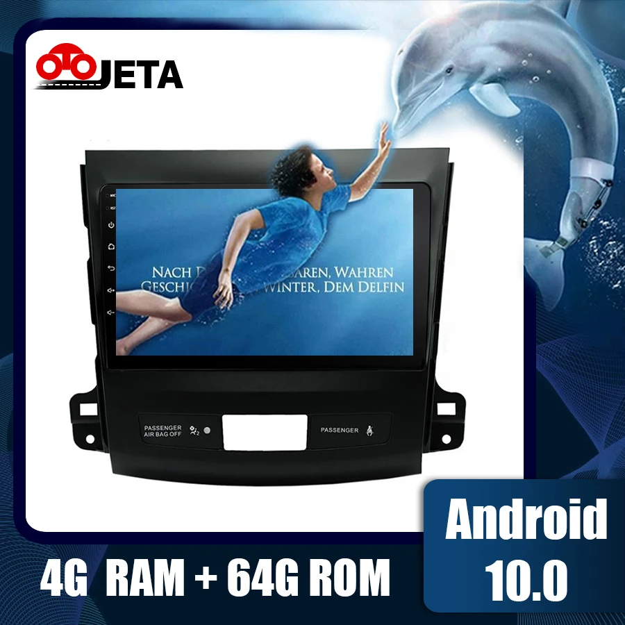 Android 10 автомобильный Радио мультимедийный плеер для Mitsubishi Outlander Citroen C Crosser Peugeot 4007