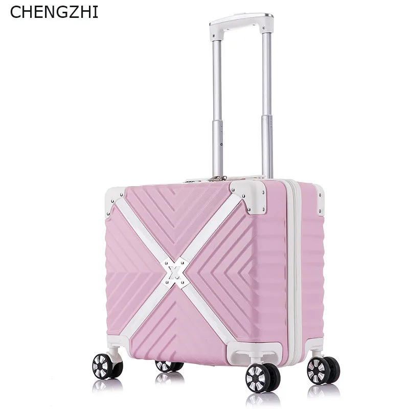 CHENGZHI retro18-дюймовый женский чемодан на колесиках для студентов, чемодан, чемодан на колесиках, дорожная сумка для девочек