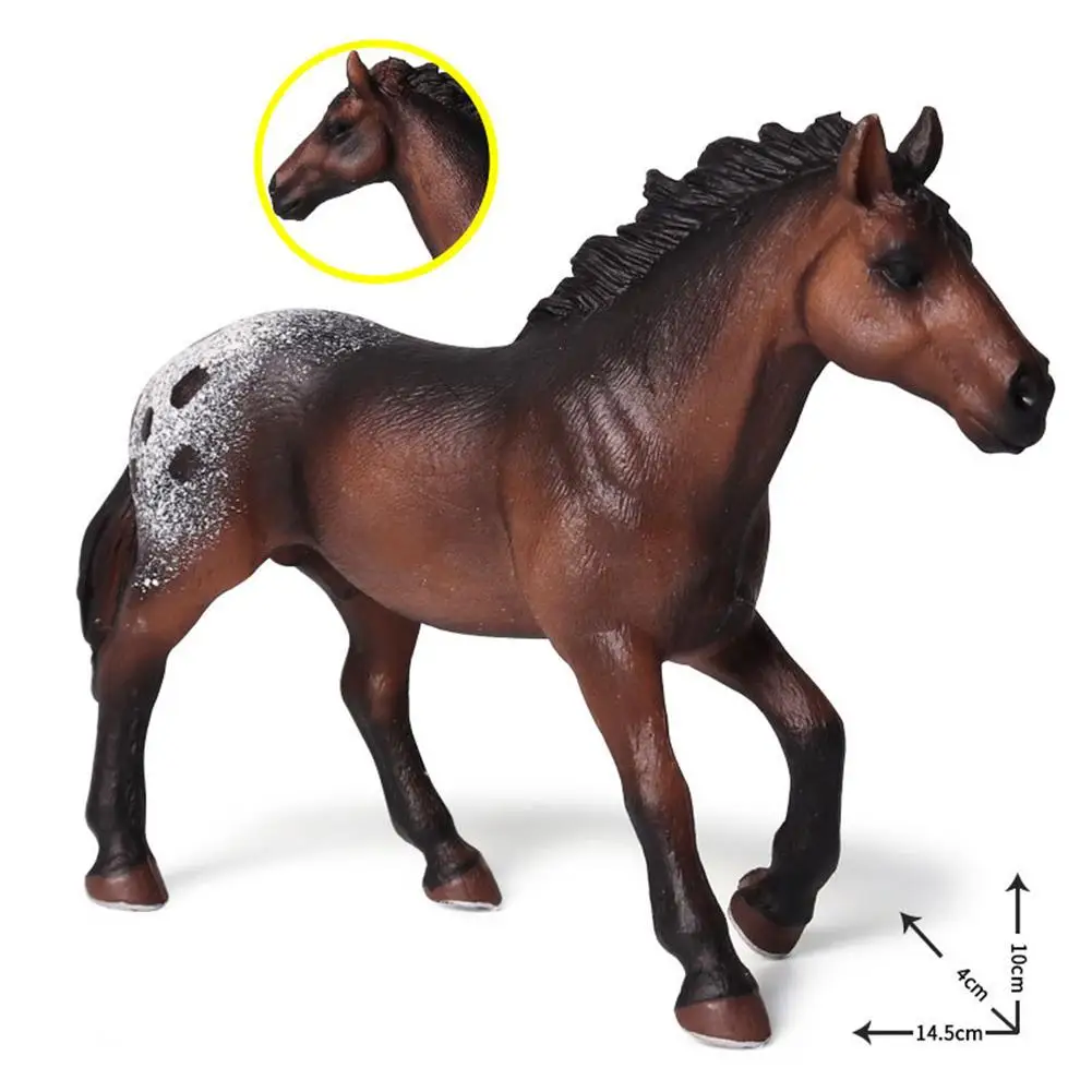 Моделирование Apaloosan жеребец Лошадь фигурка животного ремесло обучающая детская игрушка Новинка