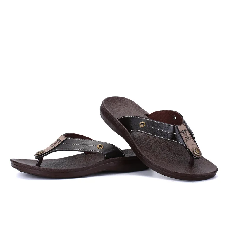 

2018 Summer Flip-flops Men Casual Cool Anti-slip Flip-flop Beach Slippers Sandals 92 Slipper
