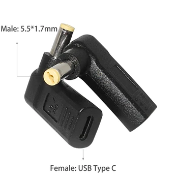 

USB Type C Female to 5.5x1.7mm Dc Power Adapter Plug Converter Laptop Charger for Acer Aspire 5315 5630 5735 5920 5535 5738 6920