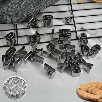 

Manufacturers Direct Selling Stainless Steel Biscuit Model 26 Lettered Creative Paragraph Cake Mould Household Kitchen Bakery Ki