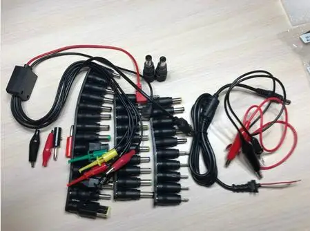 48pcs Universal Laptop AC DC Jack Connector Power Supply Adapter Plug for HP IBM Dell Apple Lenovo Acer Toshiba Notebook Cable