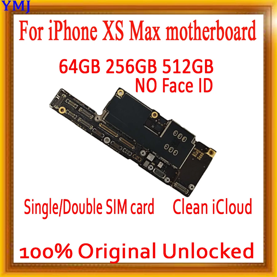 Материнская плата для iPhone XS MAX 64 ГБ 256 512 без распознавания лица 100% оригинал