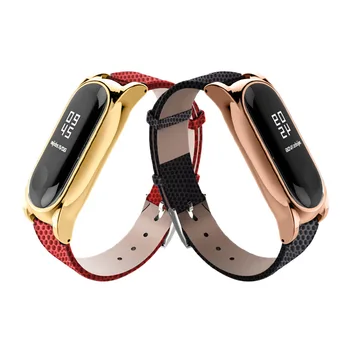 

Suitable for Millet 3-/4-Smart Watch Strap Lizard with Metal Frame Replacement Wrist Strap Wristband