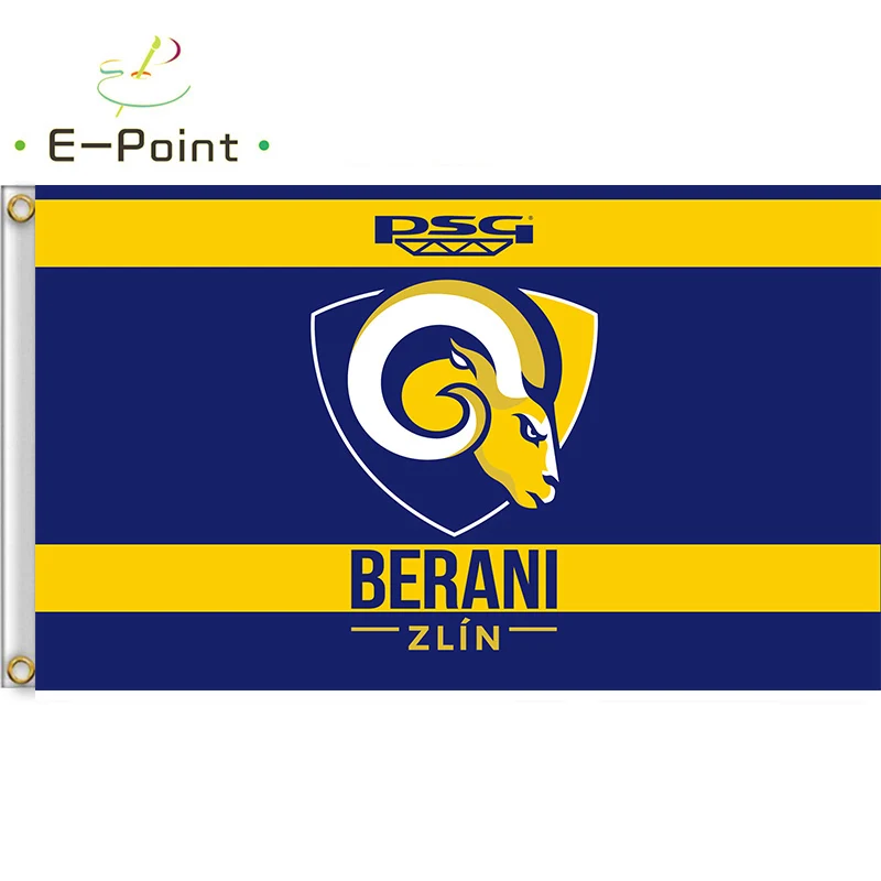 Флаг Чешской хоккейной команды PSG Berani Zlin 3 фута* 5 футов(90*150 см) размер рождественские украшения для домашнего флага баннер подарки