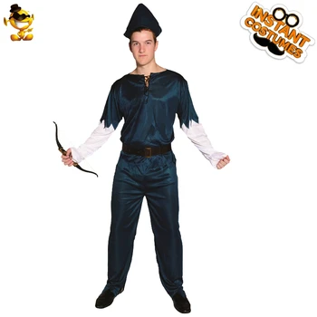 

New Style Adult Man Deluxe Robin Hood Costume Cool Handsome Hero Robin Role Playing Set Halloween Carnival Party Costume