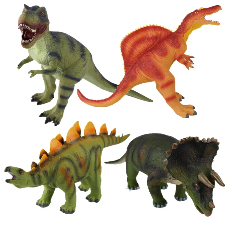 

Jurassic Large Size Simulated Dinosaur Models Toy Soft Silcone Filling T-Rex Stegosaurus Children Gift
