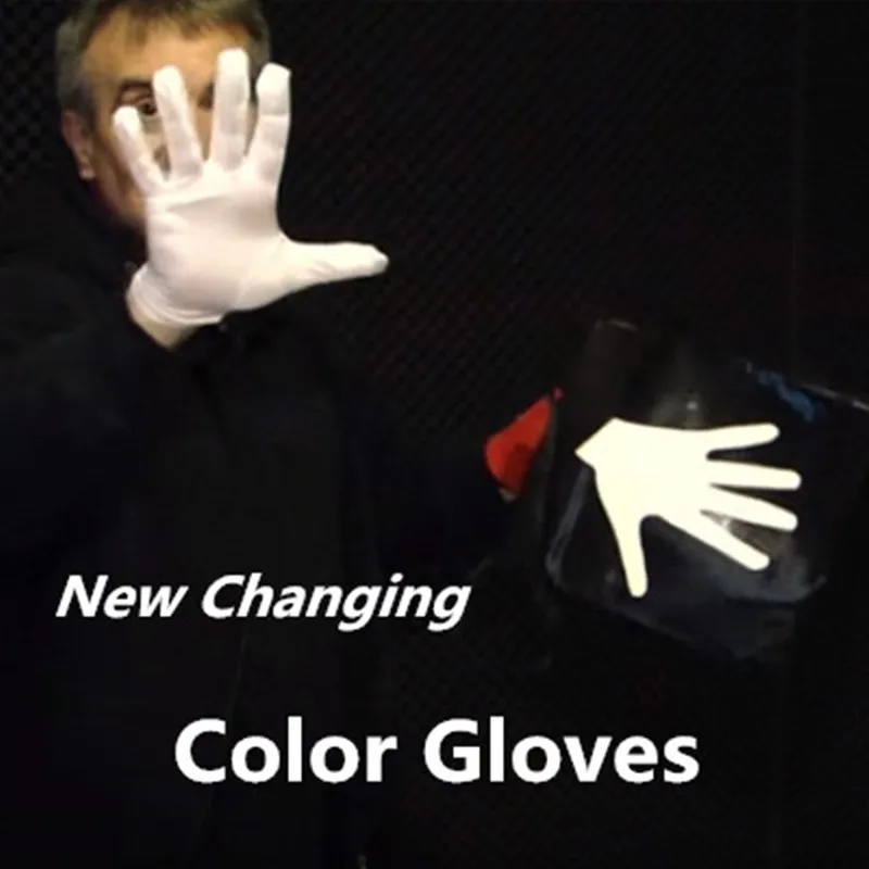 

New Changing Color Gloves by Rossy (Pocket Version) Stage Magic Tricks A Multiple Quick Change Illusions Gimmick Kids Magic Fun