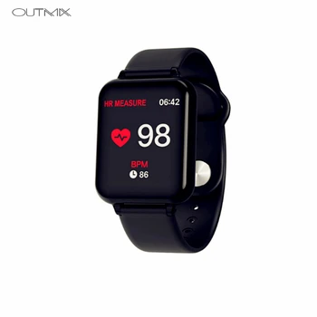 

OUTMIX Smart watches Waterproof Sports for iphone phone Smartwatch Heart Rate Monitor Blood Pressure Functions For Women men kid