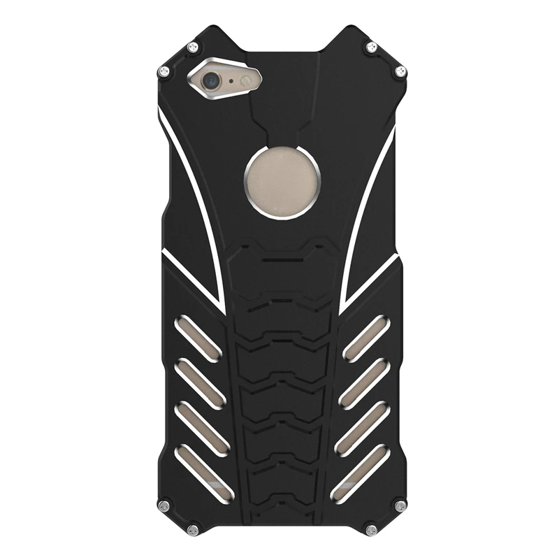 

R-JUST Aluminum Metal Bumper Frame Armor Protective Shockproof Anti-Drop Phone Case Cover for iPhone 6/6S 4.7 inch