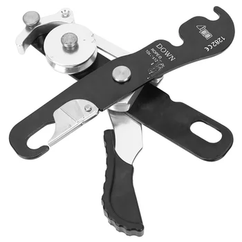 

Hot Forging Al - Mg Alloy Climbing Descender Self-Braking Stop Rope Clamp Grab Rescue Descender Carabiner Climbing Accessories