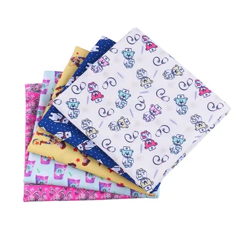 

50 * 145Cm cartoons Pattern Polyester Cotton Fabric Patchwor Printed For Tissue Kids Home Textile For Sewing Doll Dress Curtain