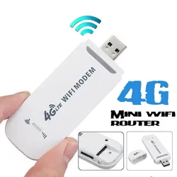 Roteador wi fi portátil sem fio, 4g lte, 100mbps, usb, modem móvel, banda larga, cartão sim, desbloqueado