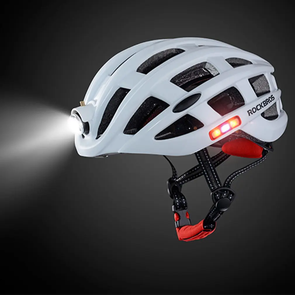 

ROCKBROS Outdoor Sports Helmet With Light Mountain Bike Riding Safety Helmet For Cycling Bike Bicycle Riding