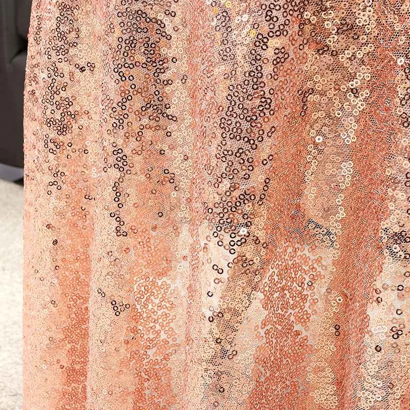 47Inch / 120cm Sparkle Round Sequin Embroidered Tablecloth Table Cover For Wedding Party Banquet Event Dining Table Cloths Cover