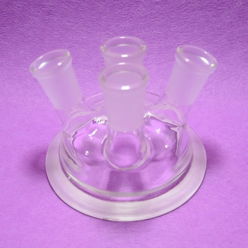 2-neck Reaction Flask 500ml With Glass Stopcock And 24/40 Joints