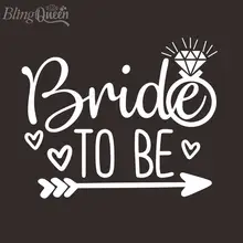 BlingQueen 12 шт./лот на заказ утюг на переводах горячей фиксации ПУ винил передачи аппликации невесты быть дизайн