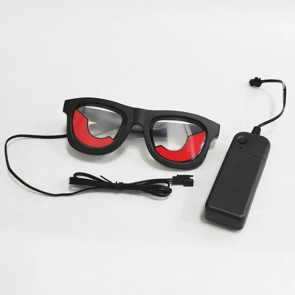 6A12 GB02 LED Glowing Glasses Masks DIY Glass Halloween Santa Claus Xmas Christmas Birthday Gifts Festival Party Supplies Home Decors - Цвет: 6A12