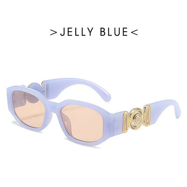 RBRARE Vintage Small Frame Sunglasses Women/men Luxury Brand Designer Vintage Gradient Sun Glasses Men Gradient Shades Glasses BlueTea