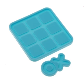 

Handmade Tic Tac Toe Game with Board Resin Mold Classic Tic Tac Toss Game Board Resin Casting Mold Game Fun Art Crafts