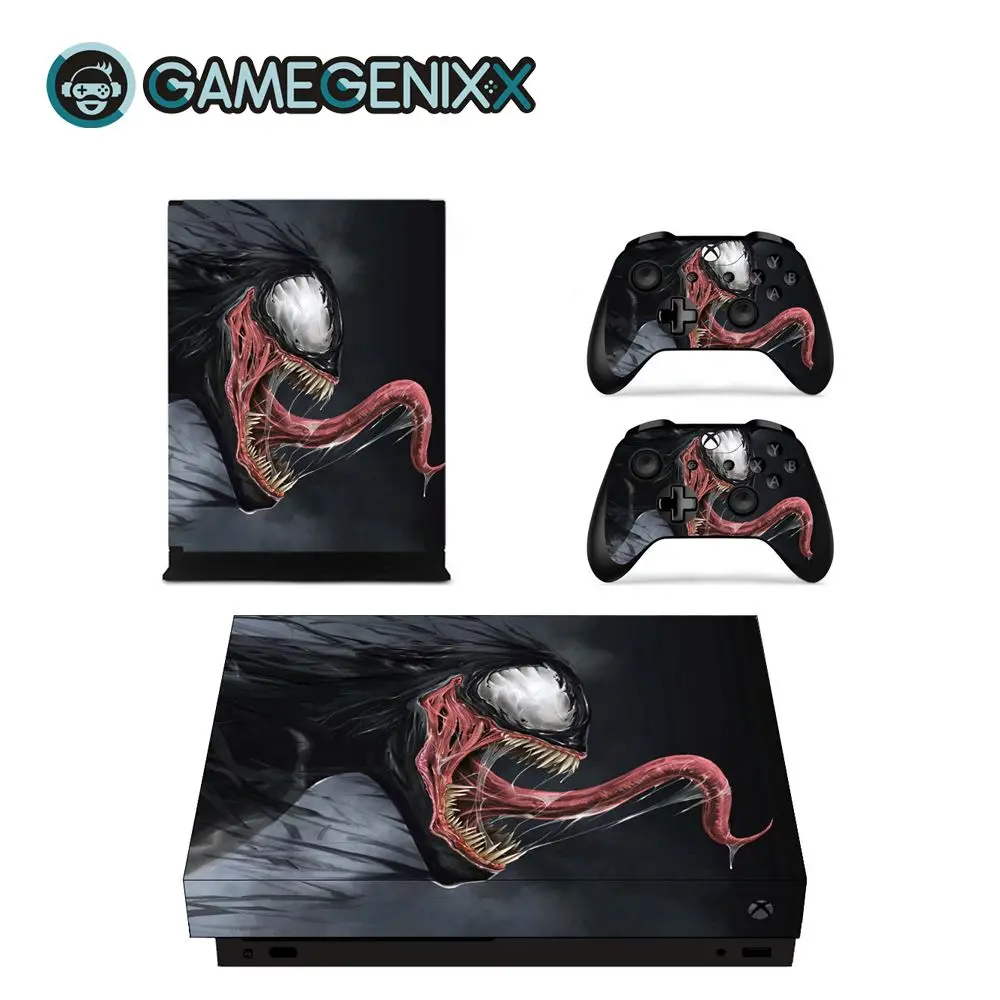 GAMEGENIXX виток винилопласта с наклейкой для консоли Xbox One X и 2 контроллера-Venom