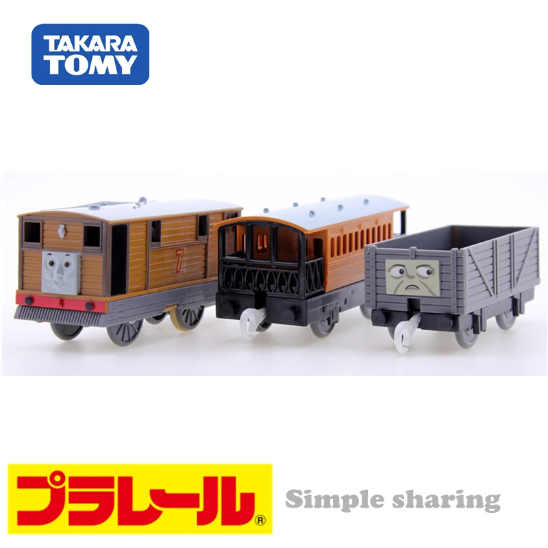 Такара Tomy Pla Rail Plarail поезд и друзья TS-11 Toby Япония железнодорожный поезд моторизованный Электрический локомотив модель игрушки