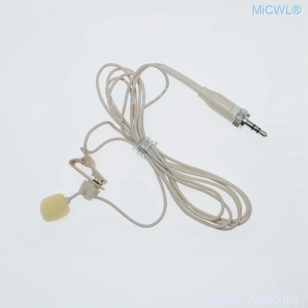 Mini Tie Clip Lavalier Microfono Per Sennheiser G2 G3 G4 Wireless Beltpack Trasmettitore Beige