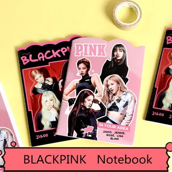 

1Pcs KPOP Blackpink LISA ROSE JISOO JENNIE EXO Mini Diary Notebook Stationery Handbook Memo Notebooks Writing Supplies Fan Gift