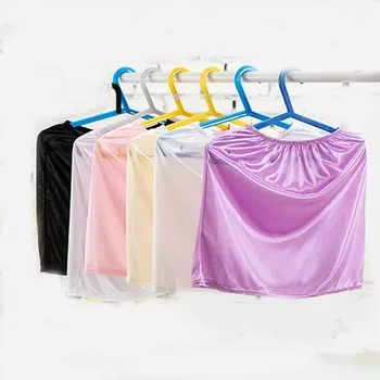 

Imitated Silk Petticoat Underskirt Women Casual Mini Skirts Summer Underdress Vestidos Girls Lady Loose Basic Safety Half Slips