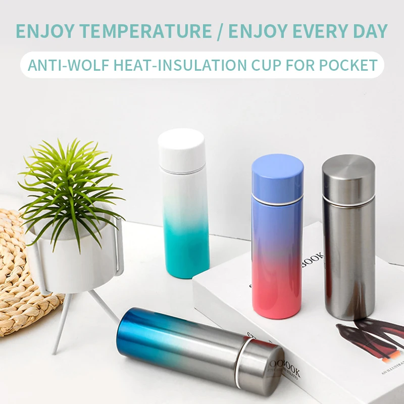 

150ml Mini Cute Coffee Vacuum Flasks Thermos Small Capacity Portable Stainless Steel Travel Drink Water Bottle Thermoses