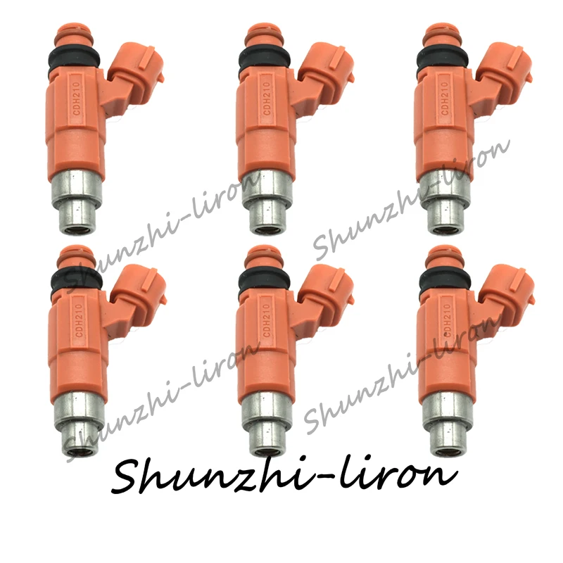 6 шт. топливных форсунок для Chevrolet Suzuki Dodge Chrysler Yamaha подвесной Mitsubishi CDH210 0280155723 INP771 MD319791