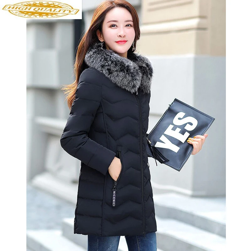 Winter Vrouwen Donsjack Plus Size Real Fox Bontkraag Lange Jas Eend Donsjack Vrouwen Jassen Voor 2020 18563 KJ2478 Winter Vrouwen Donsjack Plus Size Real Fox Bontkraag Lange Jas Eend Donsjack Vrouwen Jassen Voor 2020 18563 KJ2478
