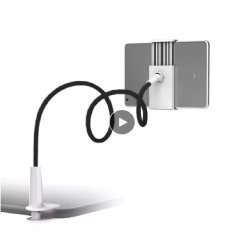 Soporte de brazo largo para tableta de escritorio, Clip perezoso de 65mm de ancho, se puede estirar a 190mm, Compatible con todas las tabletas, tamaño de 4-10,6 pulgadas