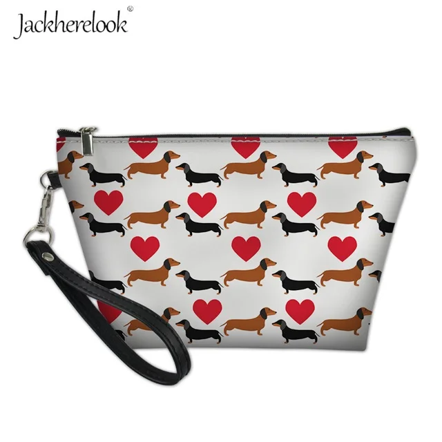 Jackhereook Teckel Одежда для собак косметичка Милая животные косметическая сумка-Органайзер для путешествий косметичка для Femminile - Цвет: H8607Z8