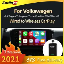 Carlinkit 3.0 2021 New Accessories Wireless Carplay Adapter For VW Original Car With Wireless Car Play Apple Plug And Play IOS14